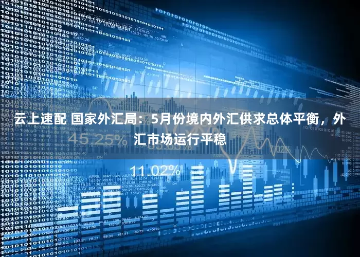 云上速配 国家外汇局：5月份境内外汇供求总体平衡，外汇市场运行平稳